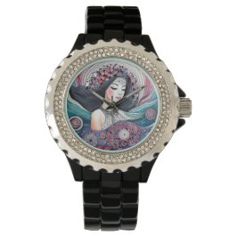Frauen des Seekompaktspiegels Armbanduhr