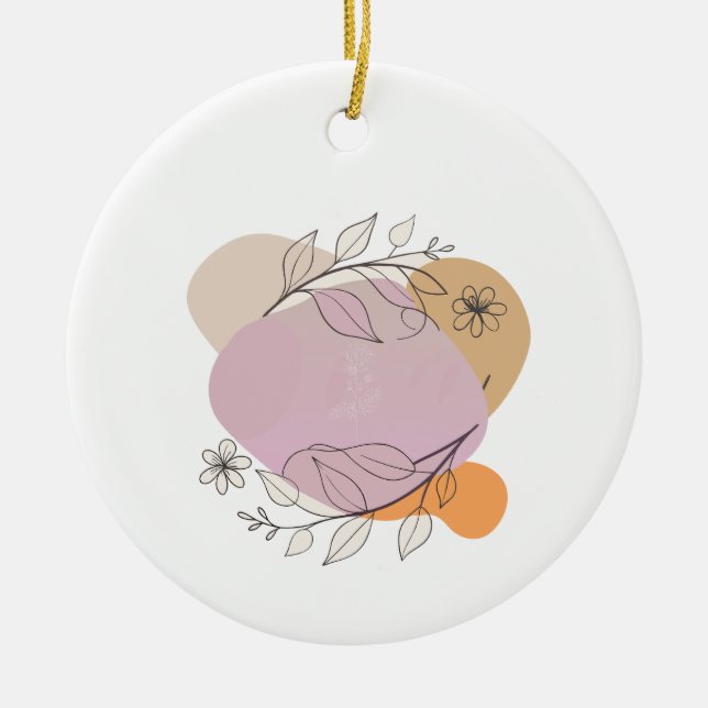 Frauen-Design für stilvolle Frauen Keramik Ornament (Vorne)