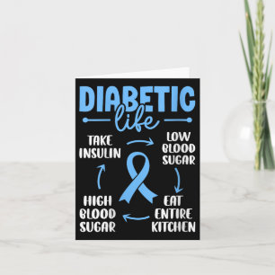 Frauen Diabetisches Leben Niedriges Blut Zucker es Karte