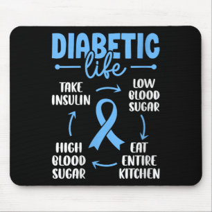 Frauen Diabetisches Leben Niedriges Blut Zucker es Mousepad
