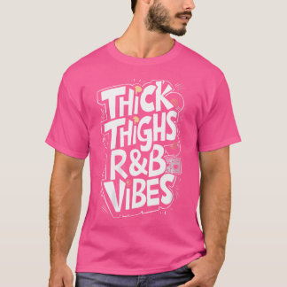 Frauen dicke Oberschenkel und RB-Stäbe Hüftspitze T-Shirt
