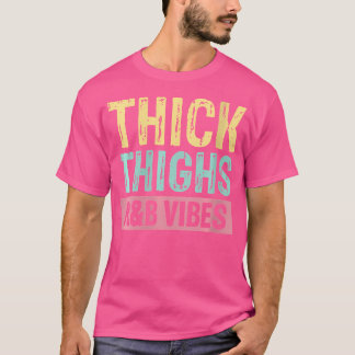 Frauen dicke Oberschenkel und RB-Stäbe Hüftspitze T-Shirt