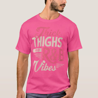 Frauen dicke Oberschenkel und RB-Stäbe Hüftspitze T-Shirt