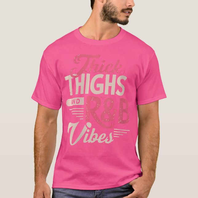 Frauen dicke Oberschenkel und RB-Stäbe Hüftspitze T-Shirt (Vorderseite)
