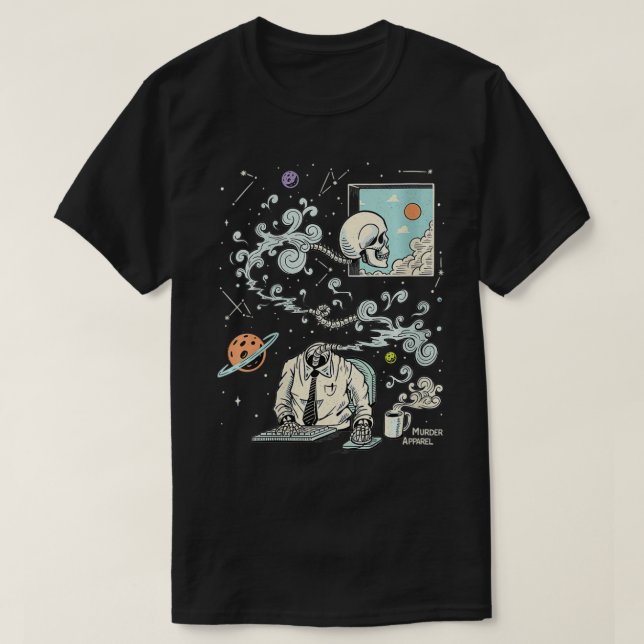 Frauen, die ADHS-Skelett ausspucken T-Shirt (Design vorne)
