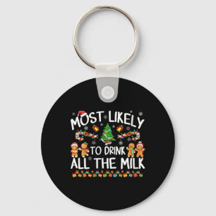 Frauen, die am ehesten die ganze Milch trinken Schlüsselanhänger