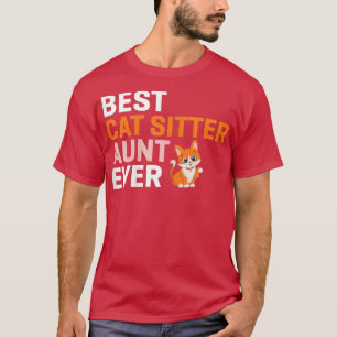 Frauen die beste Cat Sitter Tante je T-Shirt