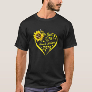 Frauen die beste Ehefrau seit Oktober 2010 10th We T-Shirt