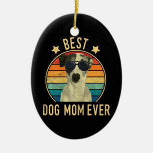 Frauen die beste Mama für Hunde in Italien Keramik Ornament