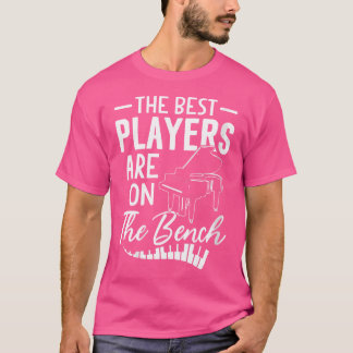 Frauen Die besten Spieler sitzen auf der Bank Klav T-Shirt