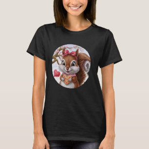 Frauen, die das Eichhörnchen der Tiere in Amerika T-Shirt