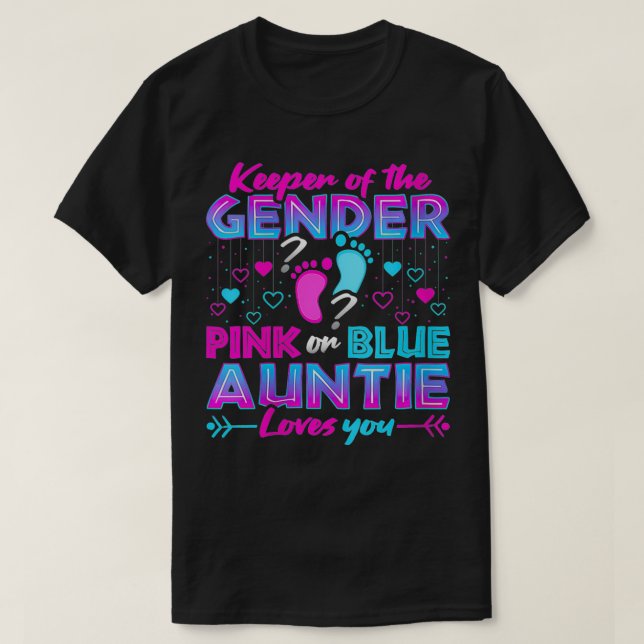 Frauen, die das Geschlecht behalten, rosa oder bla T-Shirt (Design vorne)