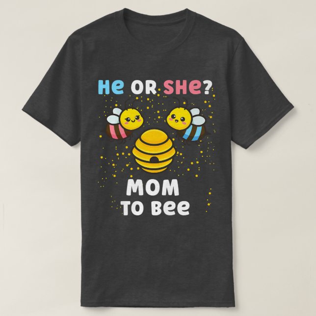 Frauen, die das Geschlecht des Kindes in Übereinst T-Shirt (Design vorne)