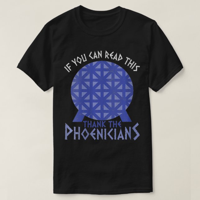 Frauen, die das lesen können, danke der Phönizier T-Shirt (Design vorne)