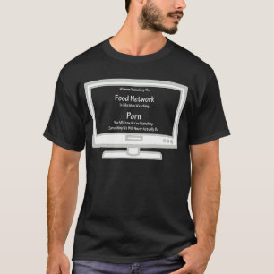 Frauen, die den Nahrungsmittelnetz-T - Shirt