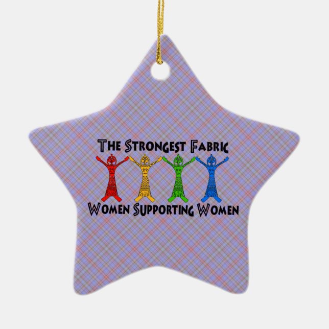 Frauen, die Frauen stützen Keramikornament (Vorne)