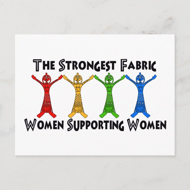 Frauen, die Frauen stützen Postkarte (Vorderseite)