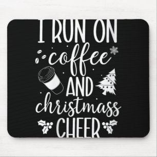 Frauen, die ich auf Kaffee und Lampe laufe; Weihna Mousepad