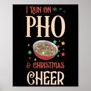 Frauen, die ich auf Pho laufe und Weihnachts-Chef- Poster