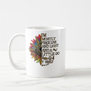 Frauen, die ich bin meistens Peace Liebe Light Go Kaffeetasse