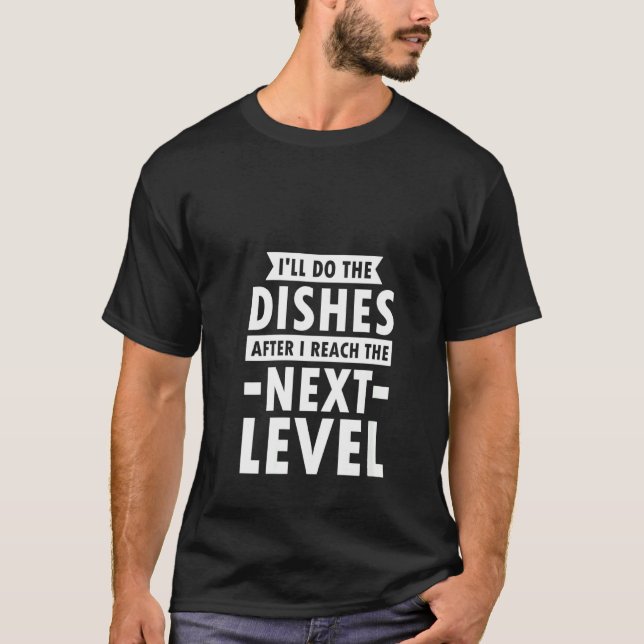 Frauen, die ich die Geschirr mache, nachdem ich de T-Shirt (Vorderseite)