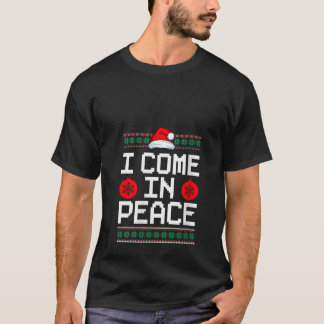 Frauen, die ich in Frieden trage, die sich mit Chr T-Shirt