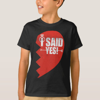 Frauen, die ich ja gesagt habe, Hochzeit Verlobung T-Shirt