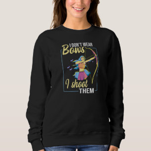 Frauen, die ich keine Bogen trage, schiebe ich sie Sweatshirt