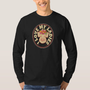 Frauen, die ich Liebe meine Damen Schweinefleisch  T-Shirt