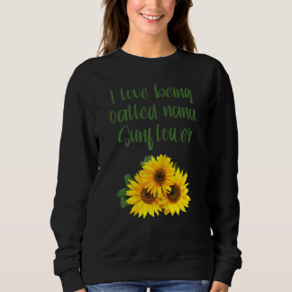 Frauen, die ich Liebe nenne, nana Sunflower Oma Sweatshirt