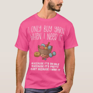 Frauen, die ich nur Garne Knetwolle Korb Knitti ka T-Shirt