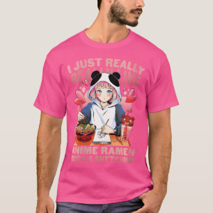 Frauen, die ich nur Liebe Anime Ramen Boba Sketchi T-Shirt