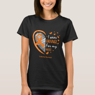 Frauen, die ich Orange für meine Nichte tragen Leu T-Shirt
