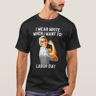 Frauen, die ich weiß trage, wenn ich zu einer Kran T-Shirt