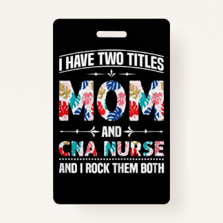 Frauen, die ich zwei Titeln Mama kann Krankenpfleg Ausweis