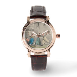 Frauen, die in Rom, Italien kämpfen (historische S Armbanduhr
