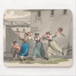 Frauen, die in Rom, Italien kämpfen (historische S Mousepad