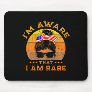 Frauen, die mir bewusst sind, dass ich seltene Usa Mousepad