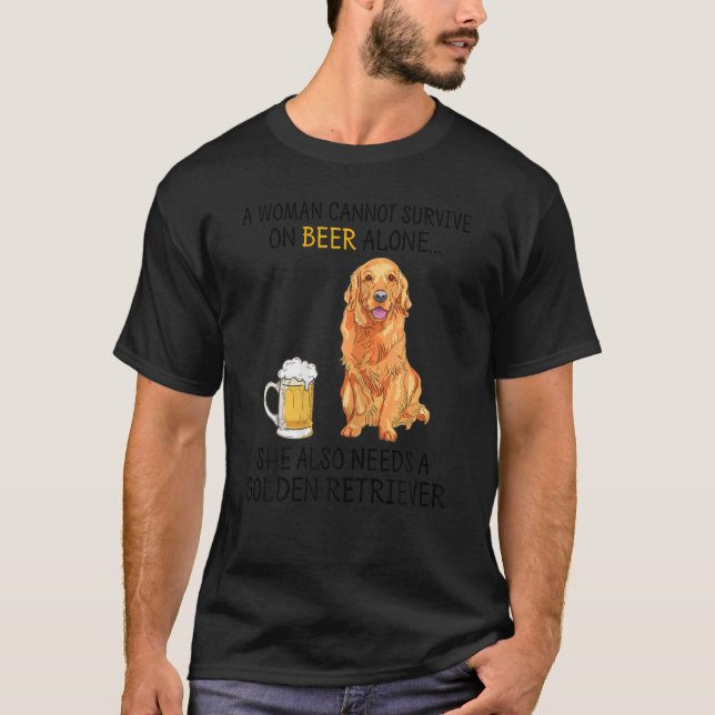 Frauen, die nicht allein vom Bier leben können T-Shirt (Vorderseite)