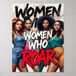 Frauen, die rauben - feministisches Art Poster