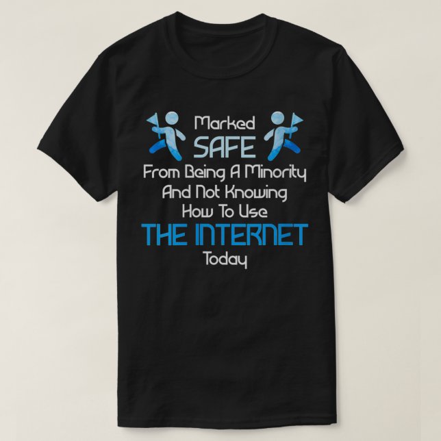 Frauen, die sich sicher vor einer Minderheit schüt T-Shirt (Design vorne)