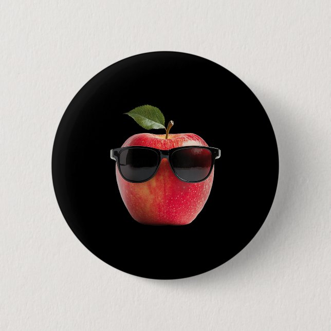 Frauen, die Sungles tragen Funny Fruit Costume Gra Button (Vorderseite)