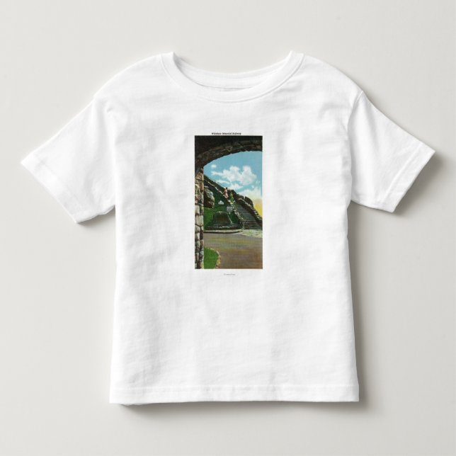 Frauen, die Treppenhaus vom Gipfel absteigen Kleinkind T-shirt (Vorderseite)
