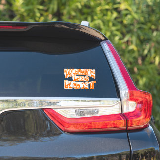 Frauen, die Vinyl Sticker- Orange jagen Aufkleber