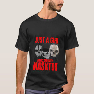 Frauen, die von masktok booktok besessen sind und T-Shirt