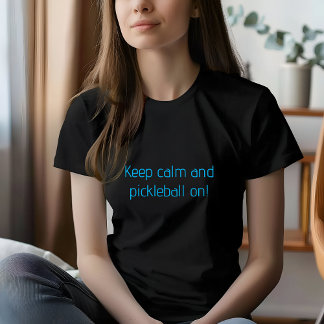 Frauen, die von Pickleball, türkischem Brief, lebe T-Shirt
