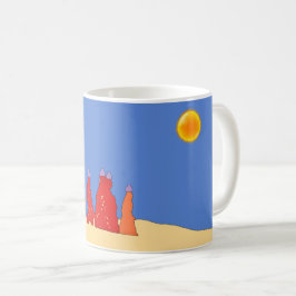 Frauen, die Wasser in der Thar-Wüste tragen - Indi Kaffeetasse