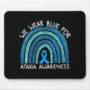 Frauen, die wir blau für Ataxie tragen Sensibilisi Mousepad