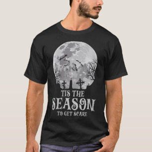 Frauen dies ist die Jahreszeit Y Spuk Mond Creepy T-Shirt