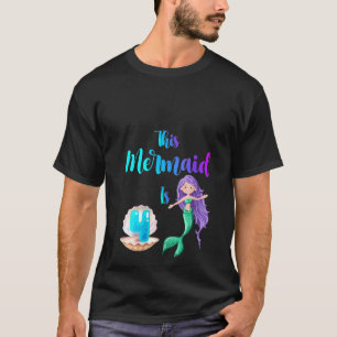 Frauen Diese Meerjungfrau ist 4 Niedliche Geburtst T-Shirt